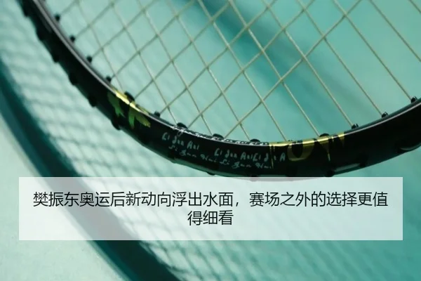 樊振东奥运后新动向浮出水面，赛场之外的选择更值得细看 | maiqiuzhan